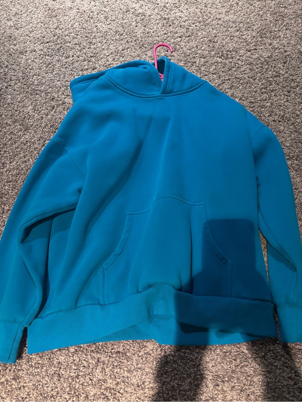 Teal Blue Oversized Hoodie
